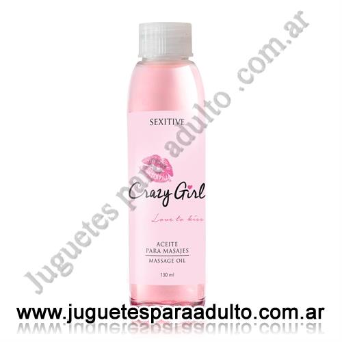 ACEITES Y LUBRICANTES, Lubricantes sexitive, Aceite para masajes Crazy Girl 130ml Aceites y lubricantes, Lubricantes sexitive, Aceite para masajes Crazy Girl 130ml
